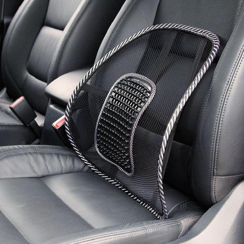 40CM x 40CM silla Universal de apoyo para la espalda del coche soporte Lumbar de masaje cojín de cintura almohadilla de malla de ventilación almohadilla de cojín para el Coche Oficina hogar ► Foto 1/6