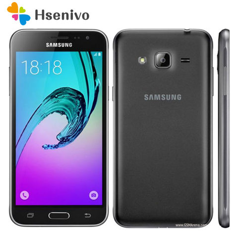100% teléfono móvil Samsung Galaxy J3 J320F Original desbloqueado Ouad Core Dual Sim 2GB RAM 5,0 pulgadas pantalla táctil envío gratis ► Foto 1/6