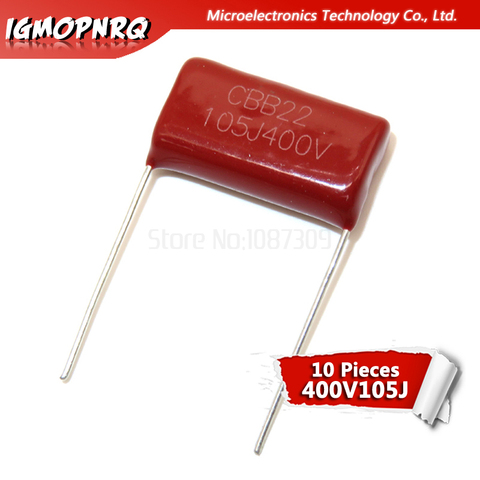 10 piezas 400V105 1 UF Pitch 20mm 400 V 105 1000NF igmopnrq CBB polipropileno film capacitor nuevo ► Foto 1/1