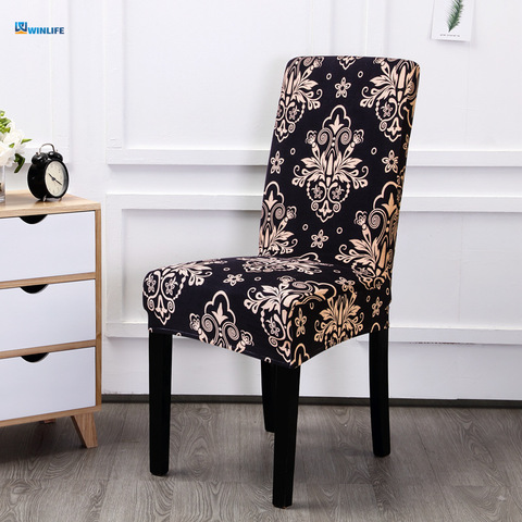 Cubierta para silla elástica con estampado Floral, decoración del hogar, funda de LICRA para silla de comedor, cubierta decorativa para sillas de oficina y banquetes ► Foto 1/4