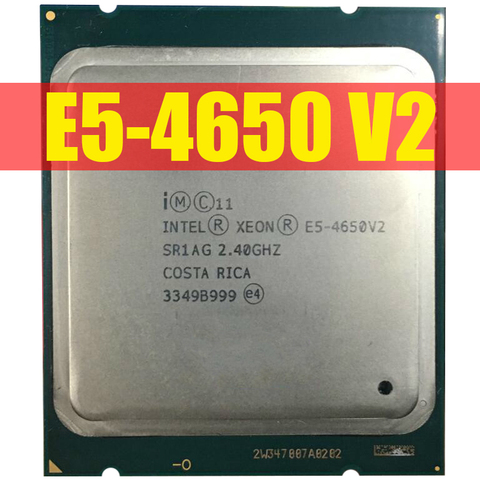Procesador de PC Intel Xeon E5 4650 V2 CPU 2,8 LGA2011 diez núcleos procesador de servidor e5-4650 V2 E5-4650V2 CPU 100% normal trabajo ► Foto 1/1
