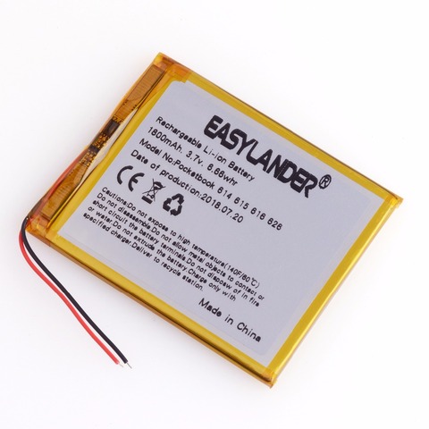 3,7 V 1800mAh batería para Pocketbook 614 básico 2 Touch de bolsillo Lux 2 626 Touch de bolsillo Lux 3 626 M Pl-Digma E628 R657 R659 ► Foto 1/6