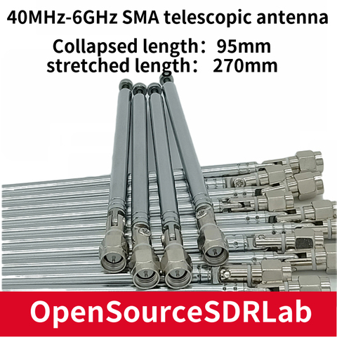 Antena de barra SMA de 40 MHz-6 GHz para HackRF ► Foto 1/2