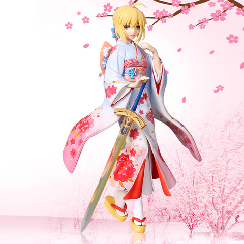Anime destino/noche estancia ilimitada hoja funciona Kimono Saber figura de acción figuras modelo T30 ► Foto 1/4