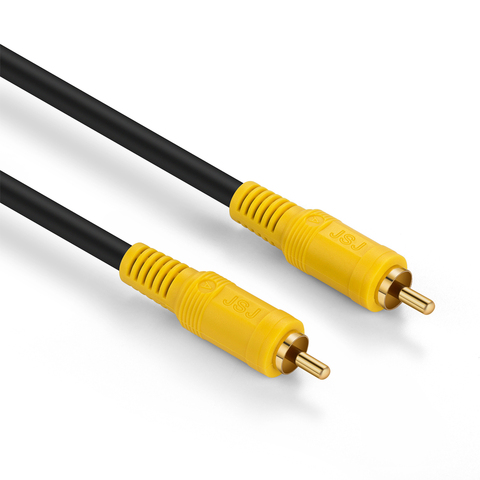Cable HIFI RCA SPDIF 5,1 macho a macho, Cable Coaxial Digital de Audio y vídeo, altavoz AV, Cable de Subwoofer de 75ohm ► Foto 1/6