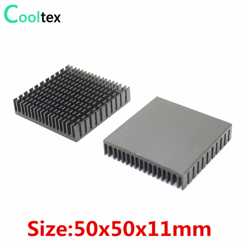(Oferta especial) 2 unids/lote 50x50x11mm aluminio disipador de calor radiador para Chip electrónico LED RAM enfriador ► Foto 1/4