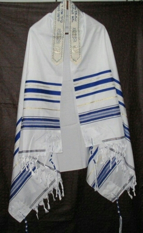 Tallit judío, Talit, oración, chal y bolsa de Talismán ► Foto 1/2