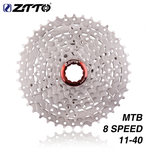 ZTTO-Cassette 8 s 11-40T de 8 velocidades, rueda libre, volante de inercia de acero, piezas para bicicleta de montaña M410 K7 X4 ► Foto 1/6