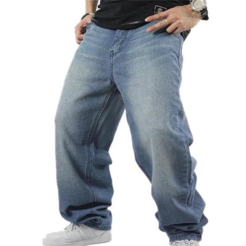 Agotar Pertenecer a principalmente SHIERXI Hombre Pantalones hiphop skate pantalones vaqueros holgados  pantalones de mezclilla pantalones hip hop hombres ad rap jeans 4  temporadas grande tamaño 30-46 - Historial de precios y revisión | Vendedor  de