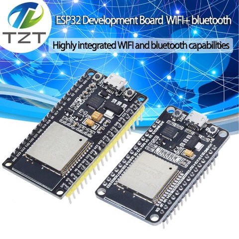 Placa de desarrollo ESP-32S ESP32 Módulo de antena Bluetooth inalámbrico WiFi para Arduino 2,4 GHz de doble núcleo ESP32S ESP-32 ESP8266 ► Foto 1/6
