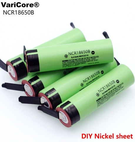 Batería de iones de litio NCR18650B 18650, Original, 3400 mAh, 3,7 V, de níquel de DIY hoja ► Foto 1/5