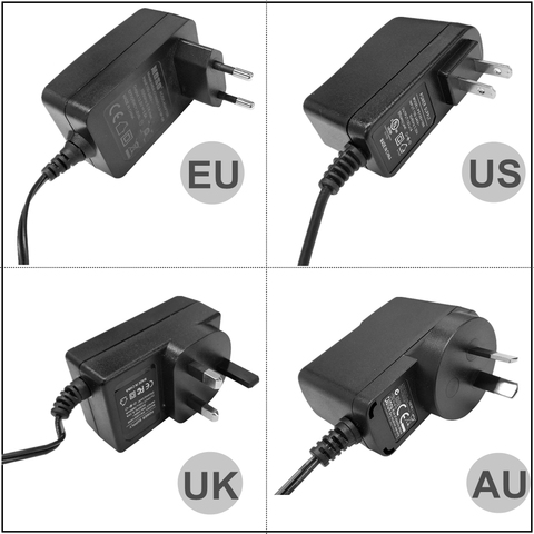 Anpviz UL-adaptador de corriente CA 100-240V a cc 12V 1,5/2A, enchufe de alimentación US/EU/AU/UK ► Foto 1/5