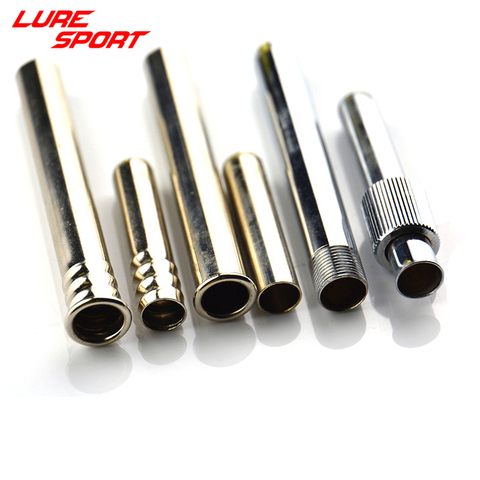 LureSport 5 sets virola de latón cromado barra tubo de conexión de pesca Rod componente reparación Polo accesorio de DIY ► Foto 1/6