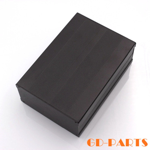 155*106*55mm chasis de aluminio completo caso del recinto caja para Hifi Audio amplificador Junta PCB DIY plata negro 1 unid ► Foto 1/5