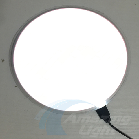 Panel de luz de fondo EL para placa de coche, 25cm de diámetro, DC12V, Envío Gratis ► Foto 1/2
