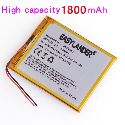 Batería de polímero de litio 4G-15 / 4K-19 de 3,7 V y 1800mAh para PocketBook 614, 615, 616, 624 y 626 para Digma E628, R657, R659, batería táctil Lux 3 ► Foto 1/2