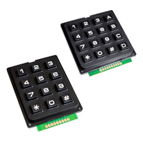 4x4 3x4 teclado de matriz Módulo de teclado usar llave foto AVR sello Sml 4*4 3*4 Teclas de plástico para controlador Arduino ► Foto 1/3