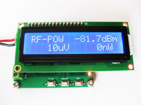 Medidor de potencia RF, 0-500Mhz -80 ~ 10 dBm, puede establecer el valor de atenuación de potencia RF ► Foto 1/2