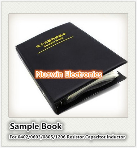 Resistor Capacitor Inductor componentes SMD en blanco libro de muestras vacío para 1206/0805/0603/0402 componente electrónico ► Foto 1/3