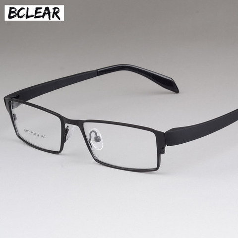 BCLEAR-Montura de gafas de aleación de titanio para hombre, patillas flexibles, Material de Aleación de galvanoplastia IP, montura de gafas completa ► Foto 1/1