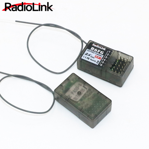 RadioLink-receptor de alta tensión R6FG, 2,4 GHz, 6 CANALES, giroscopio RC, versión para Radiolinks RC6GS, transmisor controlador RC ► Foto 1/6