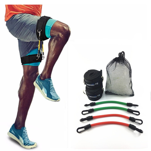 LEEASY-Tubos de resistencia para correr, bandas elásticas de fuerza de velocidad cinética para atletas, jugadores de baloncesto y fútbol ► Foto 1/6