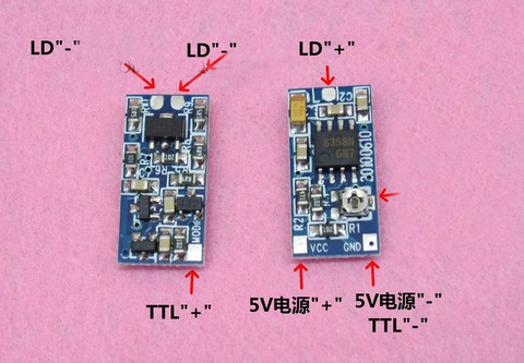 635nm 650nm 808nm 980nm TTL controlador de diodo láser 5V suministro 50-300mA ► Foto 1/1