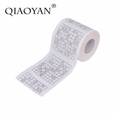 Rollo de papel higiénico de papel tisú impreso, juego de rompecabezas duradero de Sudoku Su ► Foto 1/6