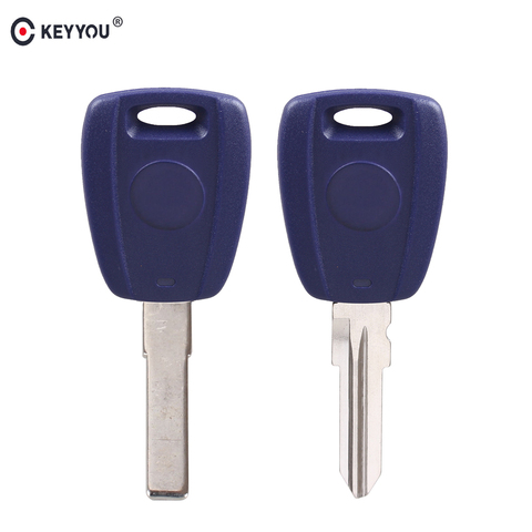 KEYYOU-llave de Chip transpondedor 10X, carcasa azul para Fiat 500 Ducato SIP22/GT15R Blade sin hoja ► Foto 1/6