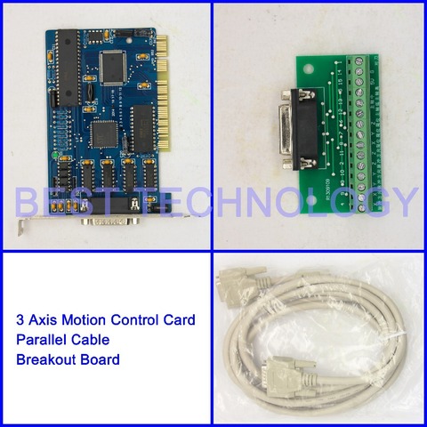 NC Studio 3 Axis PCI Tarjeta de Control de movimiento para fresadora CNC adaptador de interfaz tablero de ruptura ► Foto 1/1