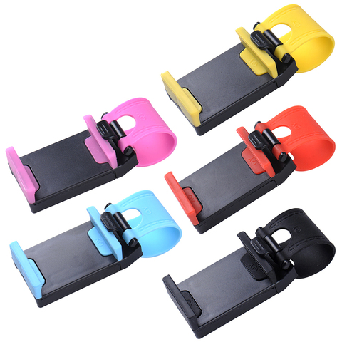 Funda Universal con soporte de enchufe para volante de coche, carcasa de navegación para iPhone 7, 8, 9, X Plus, Samsung y Huawei ► Foto 1/6