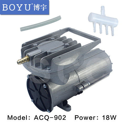 BOYU-compresor de aire para acuario, bomba de aireación de agua de peces de alta presión, CC de 12V, 38L/min, 18W, elemento O2, Pum de aire ► Foto 1/6