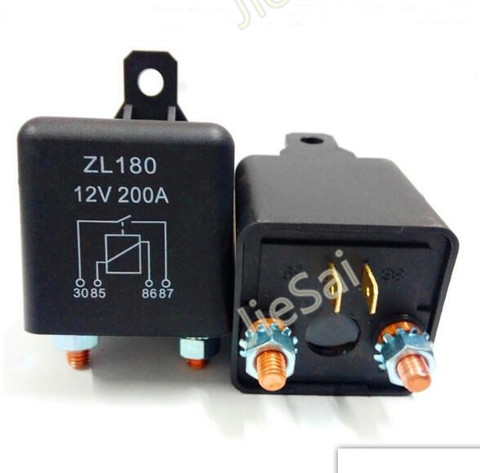 Relé de alta potencia de servicio continuo y Relé de arranque, contactor automotriz 200A 12VDC para coche ► Foto 1/1