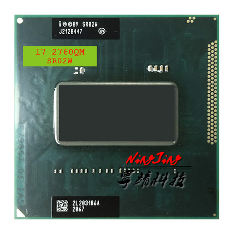 Intel Core i7 i7-2760QM 2760QM SR02W 2,6 GHz Quad-Core procesador de ocho hilos CPU 6M 45W Socket G2 / rPGA988B ► Foto 1/1