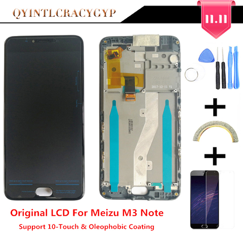 Pantalla LCD Original 10 táctil + marco para Meizu M3 Note L681H Lcd reemplazo para Meizu M3 Note l681H Digiziter Aseembly ► Foto 1/5