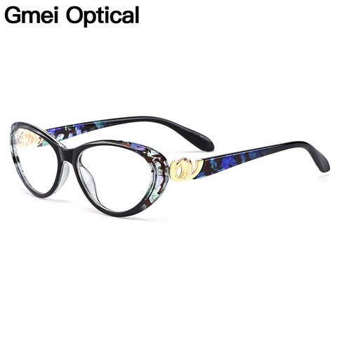 Gmei óptico Urltra luz TR90 gato estilo de ojo mujeres borde completo óptica marcos de lentes para mujer de la miopía de la presbicia gafas M1460 ► Foto 1/6