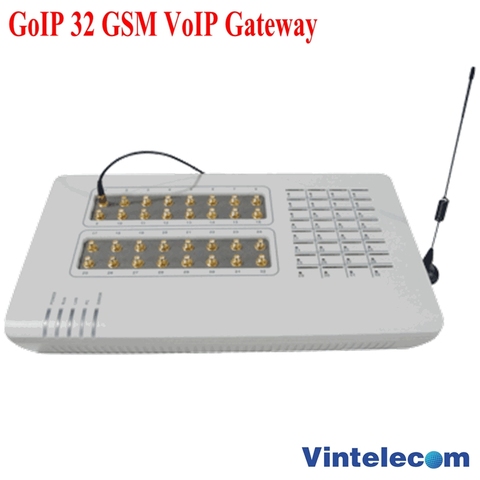 GoIP 32 GSM VOIP Gateway/GoIP32 para IP PBX/enrutador/compatible con control remoto/con antenas cortas ► Foto 1/6