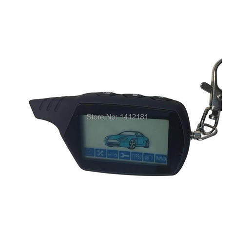 Llavero para mando a distancia LCD de 2 vías para SEGURIDAD DEL VEHÍCULO sistema de alarma para coche ► Foto 1/4