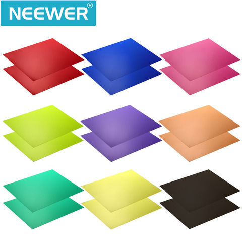 Neewer, corrector de Gel, filtro de luz de Color transparente, 12x8,5 