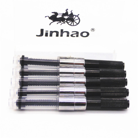 JINHAO-pluma estilográfica negra, convertidor de tinta, depósito de tinta nuevo, adecuado para todos los tipos de mi tienda y mercado, 5 uds. ► Foto 1/3