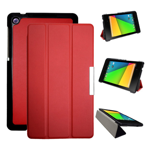 Ultra Slim pu Funda de cuero para Google Nexus 7 2nd FHD con Auto Flip folio para Asus Nexus 7 modelo 2013 magnet stand ► Foto 1/6