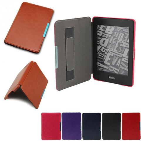 Funda de lector electrónico de cuero sintético para Amazon Kindle Paperwhite, funda de libro electrónico Ultra delgada de 1, 2 y 3 pulgadas, funda abatible dura, 1 unidad ► Foto 1/1