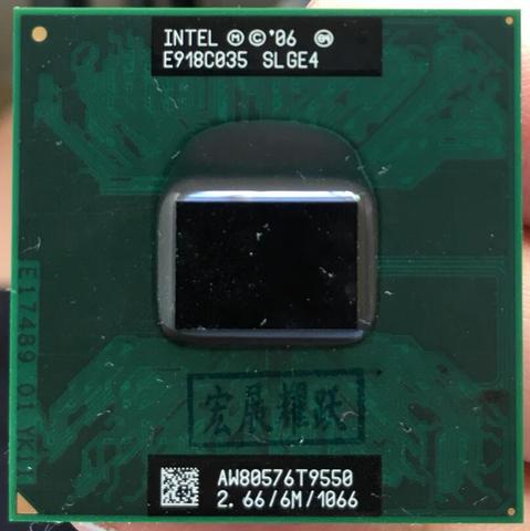 Procesador Intel Core 2 Duo T9550, CPU portátil, PGA 478, 100% de cpu que funcionan correctamente ► Foto 1/2