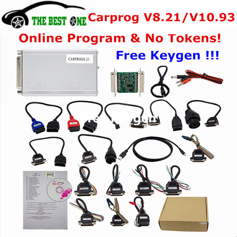 Bolsa de aire libre Keygen Online Carprog FW V8.21 V10.93 conjunto completo de herramientas de reparación de automóviles Prog 8,21/10,93/10,05 /programador de Radio/salpicadero/ECU ► Foto 1/6