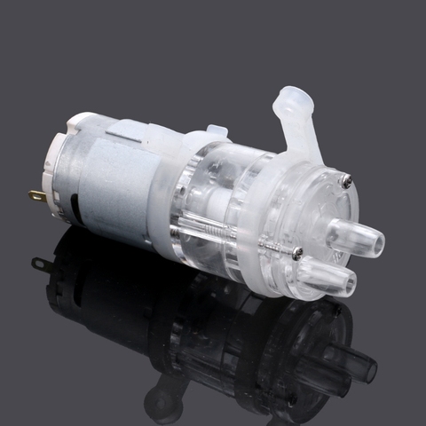 Mini bomba de agua de 385 CC, 6V-12V, resistencia a altas temperaturas, 100 grados Celsius, bomba de vacío de agua de diafragma ► Foto 1/5