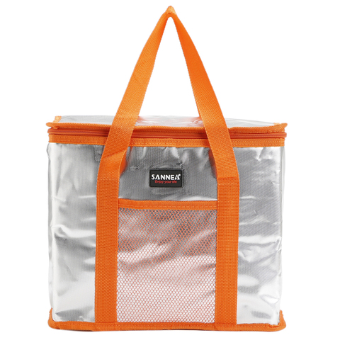 SANNE-Bolsa de refrigeración térmica para mujer, bolsas de hielo de Color caramelo de papel de aluminio, para comida de niños, estudiantes, Picnic, CL504 ► Foto 1/6