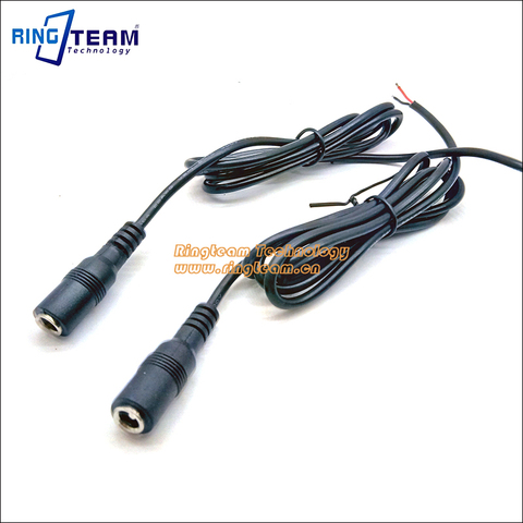 2 unids DC 5.5x2.5mm hembra a nake Alambres cable de extensión permite 3a corriente electrónica digital cámara/Monitores/reproductor ► Foto 1/1