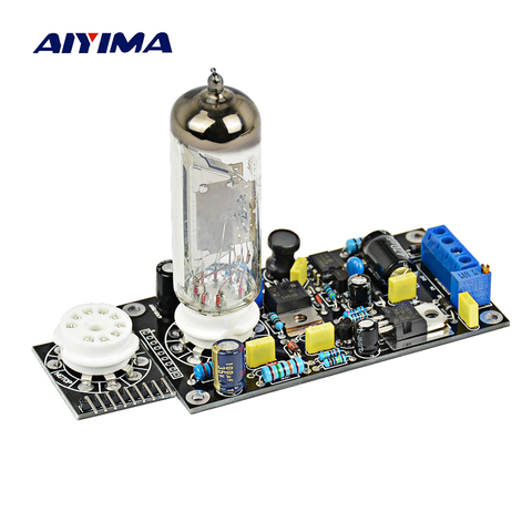 Aiyima 6E2 tubo unidad preamplificador tubo amp placa DAC Audio LED nivel indicador medidor VU bajo voltaje ojo mágico ► Foto 1/6