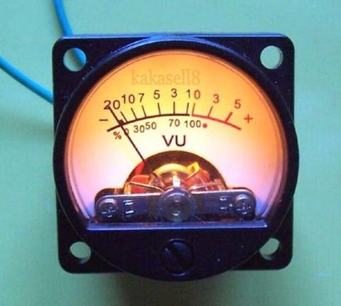 2 uds 500 630Ohm analógico medidor de VU con Panel de Audio medidor de nivel de 6-12V cálida luz trasera envío gratis ► Foto 1/4