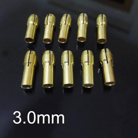 20 unids 3.0mm mini taladro latón Collet Portabrocas adaptador micro pinza Portabrocas dremel Rotary herramienta DIY Accesorios para carpintería ► Foto 1/1